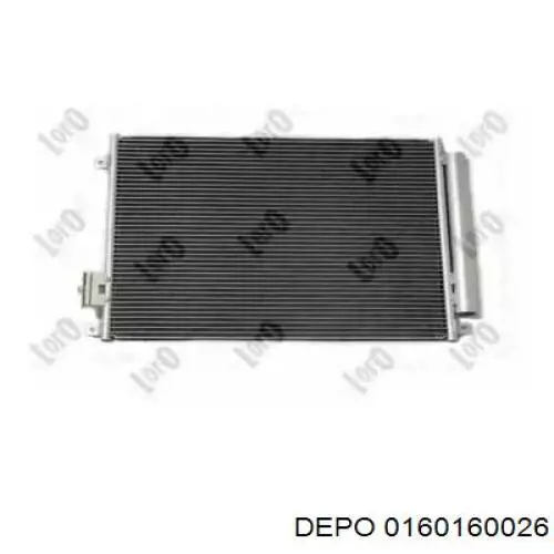 Радіатор кондиціонера 0160160026 Depo/Loro/Abakus