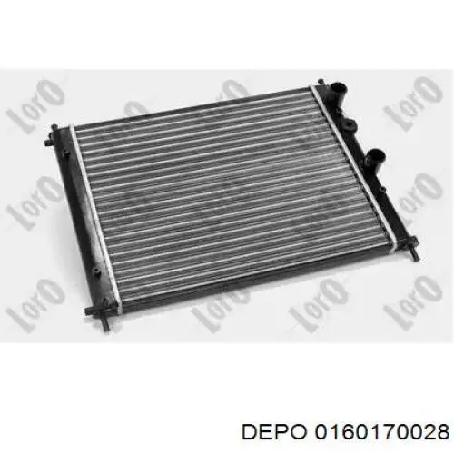 Радіатор 0160170028 Depo/Loro/Abakus