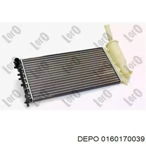 Радіатор 0160170039 Depo/Loro/Abakus