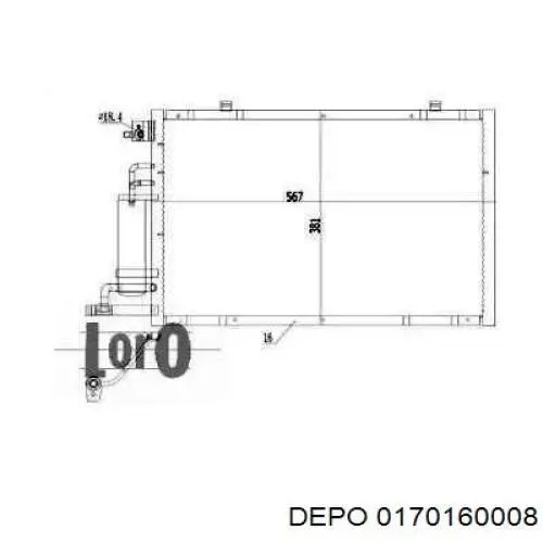 Радіатор кондиціонера RC940286 Signeda