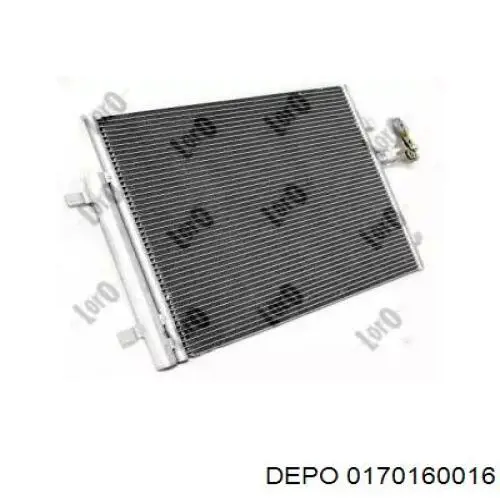 Радіатор кондиціонера 0170160016 Depo/Loro/Abakus