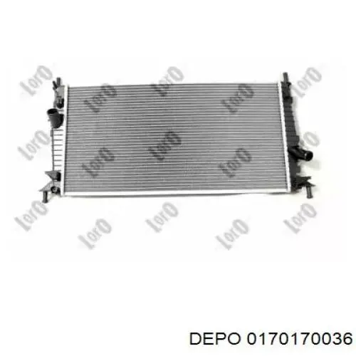 Купити 0170170036 Depo/Loro/Abakus Радіатор двигуна