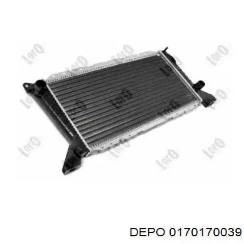 Купити 0170170039 Depo/Loro/Abakus Радіатор двигуна