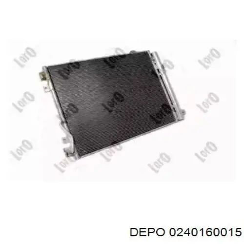 Радіатор кондиціонера 0240160015 Depo/Loro/Abakus