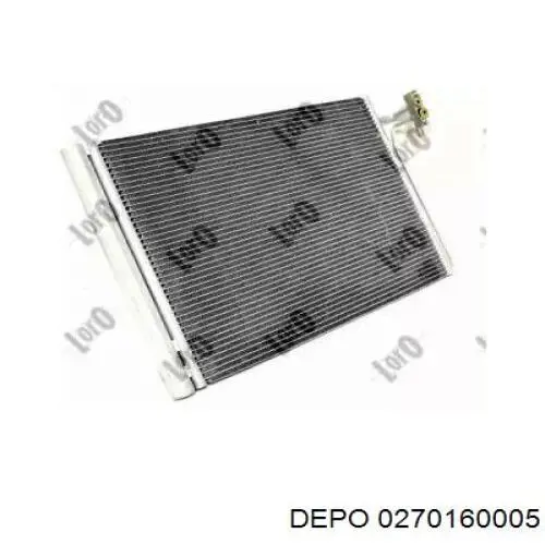 Радіатор кондиціонера 0270160005 Depo/Loro/Abakus