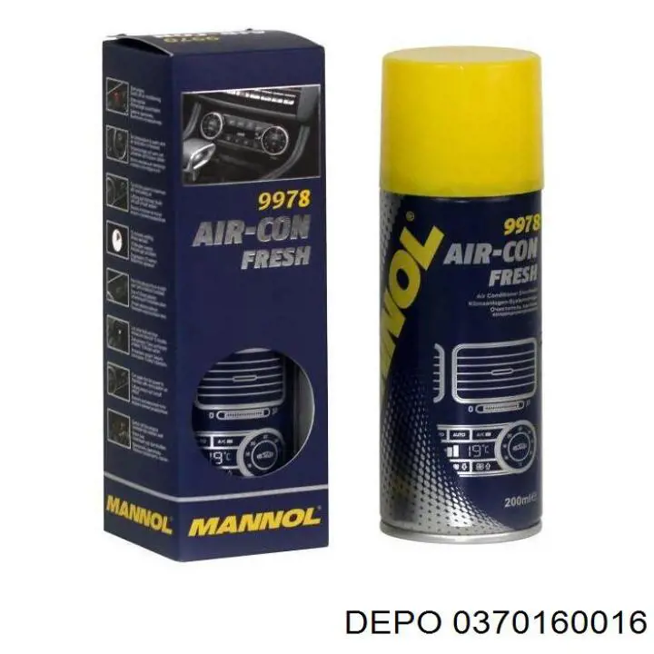 Радіатор кондиціонера 0370160016 Depo/Loro