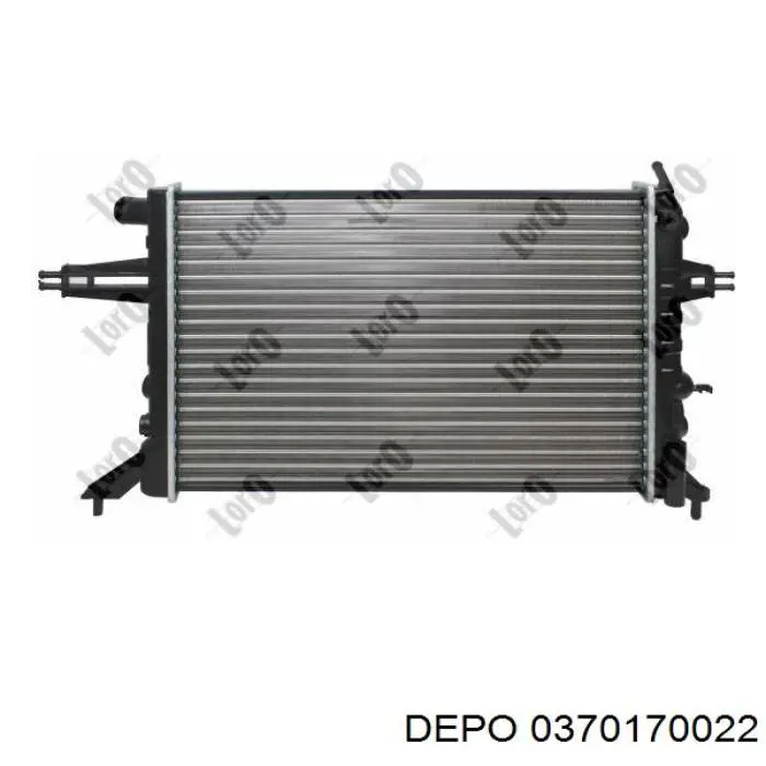 0370170022 Depo/Loro/Abakus Радіатор охолодження двигуна