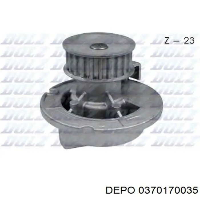 Радіатор 0370170035 Depo/Loro/Abakus