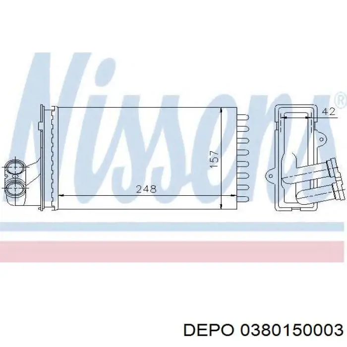 Радіатор пічки (обігрівача) Tempest TP1572935 ціна, від 16.47 USD