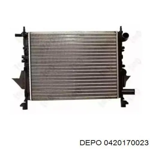 0420170023 Depo/Loro радіатор охолодження двигуна