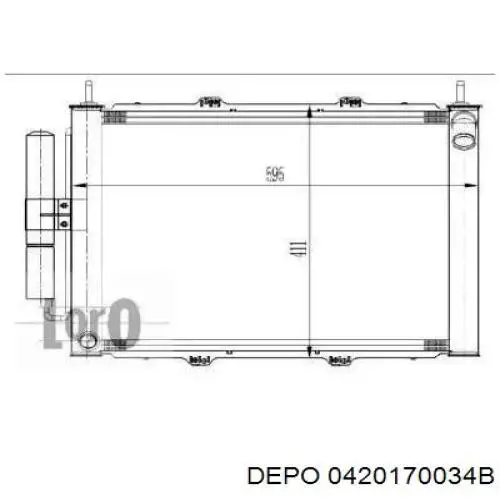 Купити AC833561 Maxgear Радіатор системи охолодження кондиціонера