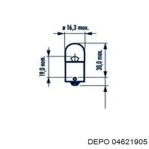 Ліхтар підсвічування заднього номерного знака Depo/Loro/Abakus 04621900LED