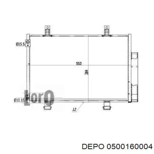Радіатор кондиціонера AC814453 Maxgear