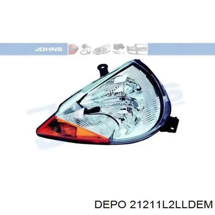 21211L2LLDEM Depo/Loro/Abakus Фара дальнього світла в зборі