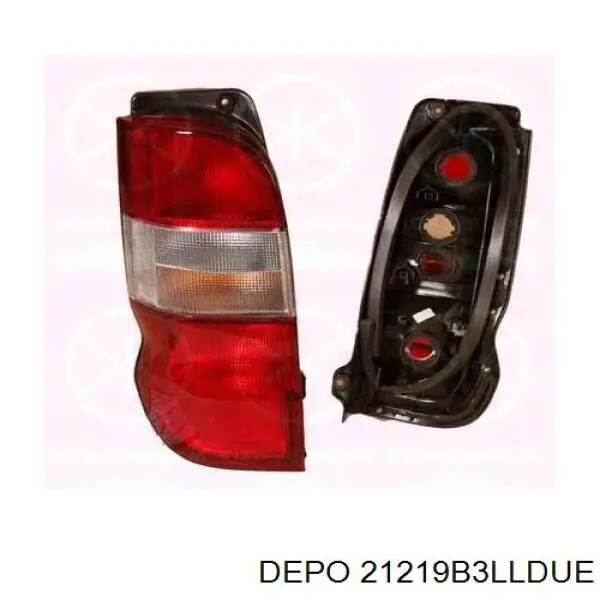 21219B3LLDUE Depo/Loro/Abakus Фара заднього ходу ліва