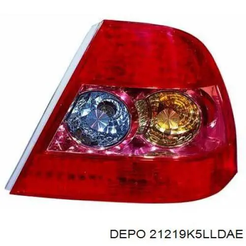 Ліхтар задній лівий Depo/Loro/Abakus 21219K5LLDAE ціна, від 62.07 USD