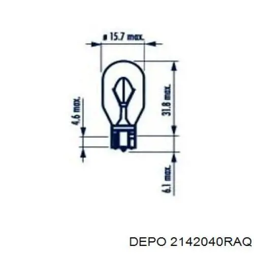 Фара протитуманна, права Depo/Loro/Abakus 2142040RAQ ціна, від 31.57 USD