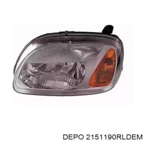 Основна фара - вставка Depo/Loro/Abakus 2151190RLDEM ціна, від 62.82 USD