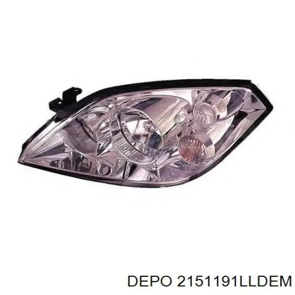 Фара дальнього світла в зборі Depo/Loro/Abakus 2151191LLDEM ціна, від 93.13 USD