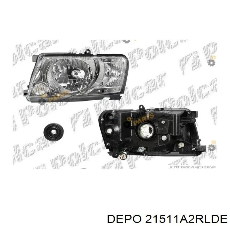 Основна фара - вставка Polcar 277910E ціна, від 101.02 USD