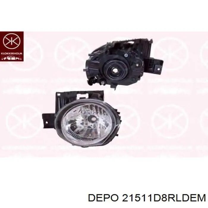 Фара права 21511D8RLDEM Depo/Loro/Abakus