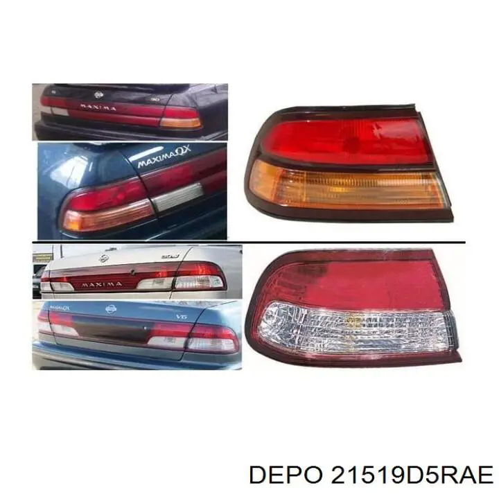 Задня права фара 21519D5RAE Depo/Loro/Abakus