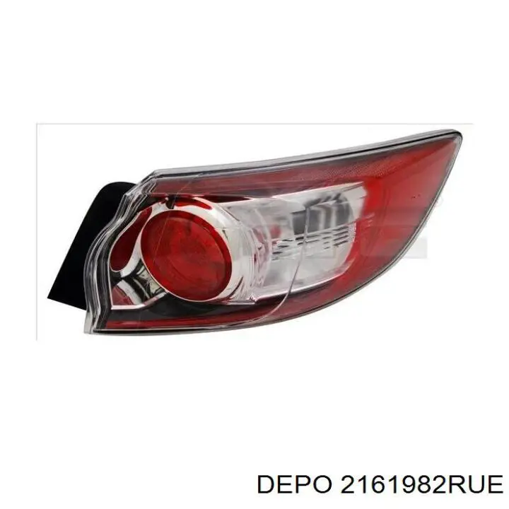 Ліхтар задній правий, зовнішній Mazda BCW851150D ціна, від 84.55 USD