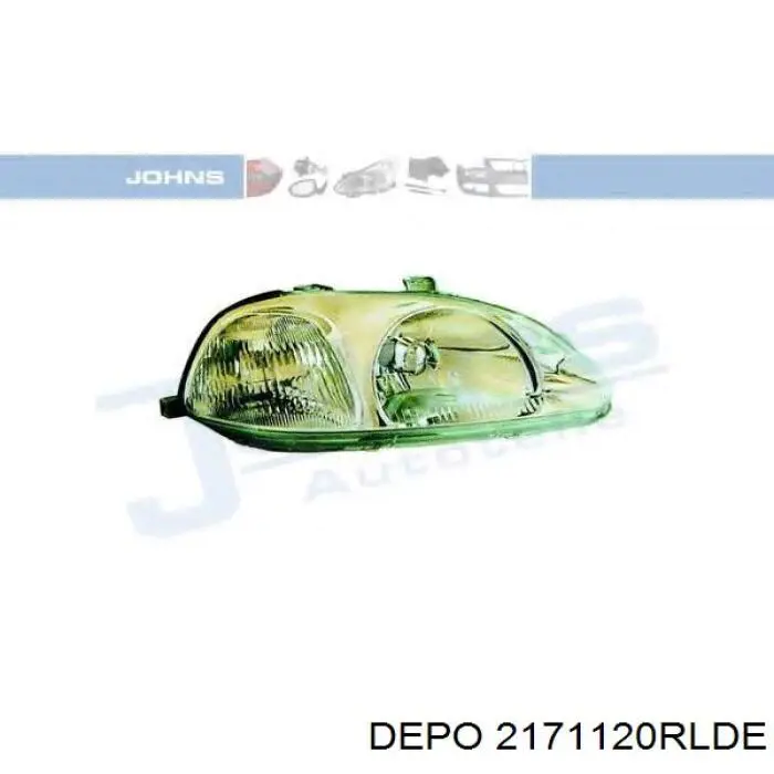 Фара передня права Depo/Loro/Abakus 2171120RLDE ціна, від 86.78 USD