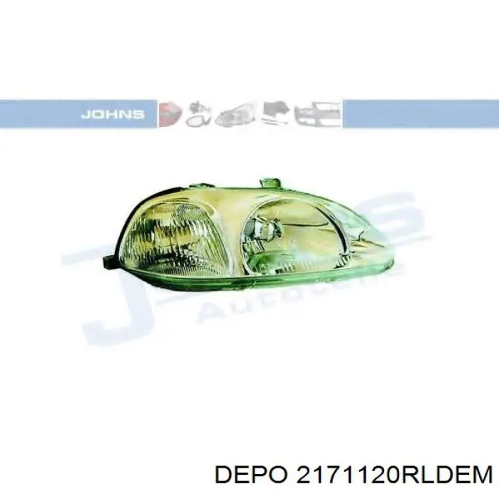 Фара правая Depo/Loro/Abakus 2171120RLDEM ціна, від 62.39 USD