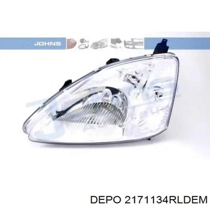Основна фара - вставка Depo/Loro/Abakus 2171134RLDEM ціна, від 98.89 USD