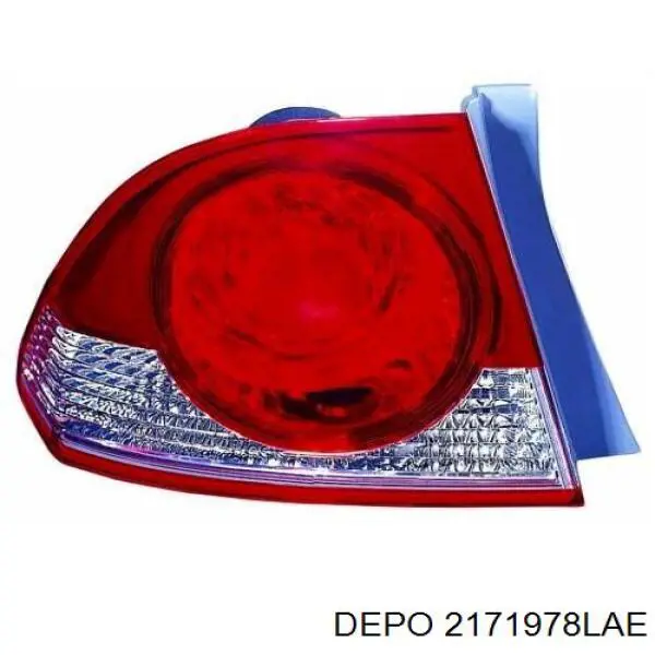 Задня ліва зовнішня фара Depo/Loro/Abakus 2171978LAE ціна, від 54.05 USD