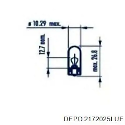 Купити 2172025LUE Depo/Loro/Abakus Фара протитуманна, ліва