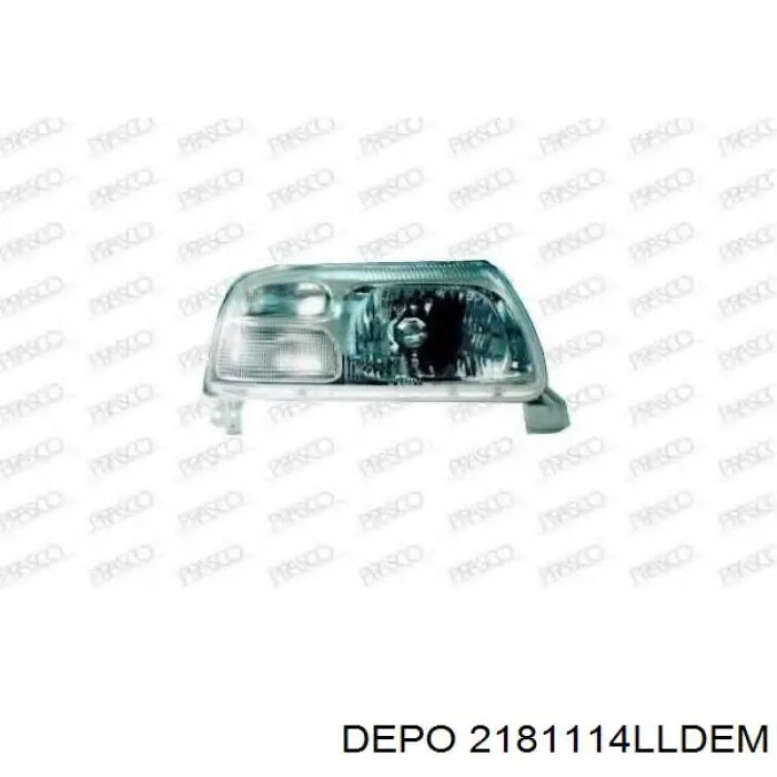 Основна фара в зборі ліва Depo/Loro/Abakus 2181114LLDEM ціна, від 65.15 USD
