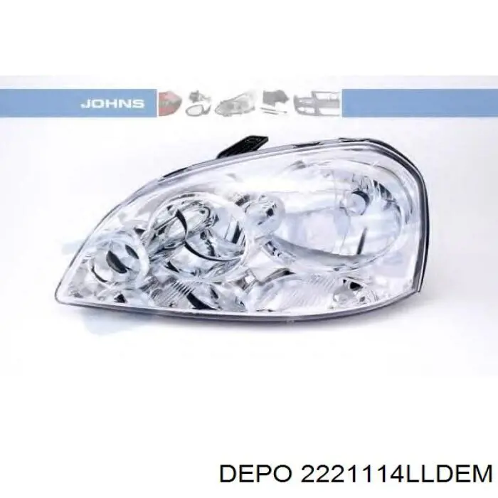 Купити 2221114LLDEM Depo/Loro/Abakus Основна фара в зборі ліва