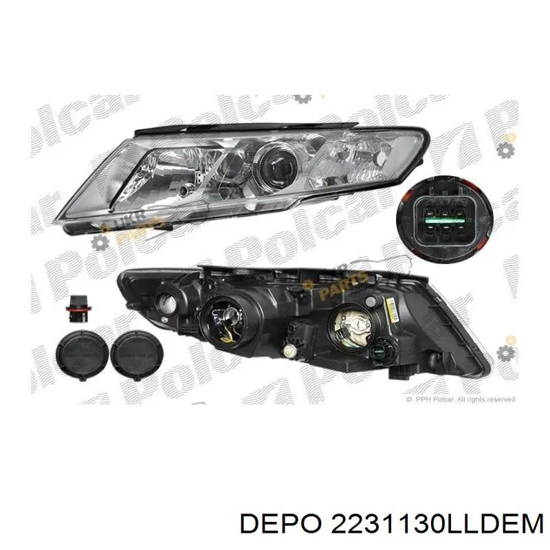 Фари Depo/Loro/Abakus 2231130LLDEM ціна, від 282.77 USD