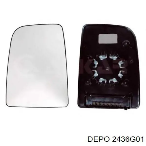 Купити 2436G01 Depo/Loro/Abakus Дзеркальний елемент дзеркала заднього виду, лівого