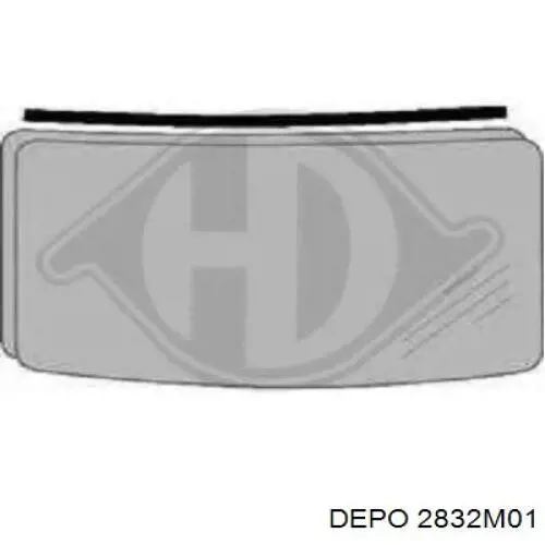4408525 Opel Дзеркало заднього виду, ліве