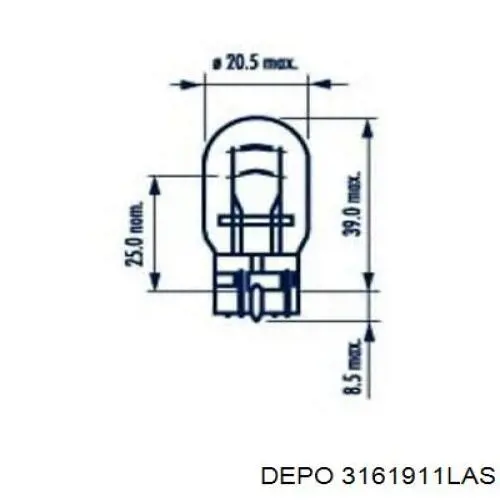 Купити LC6251160 Mazda Лівий стоп