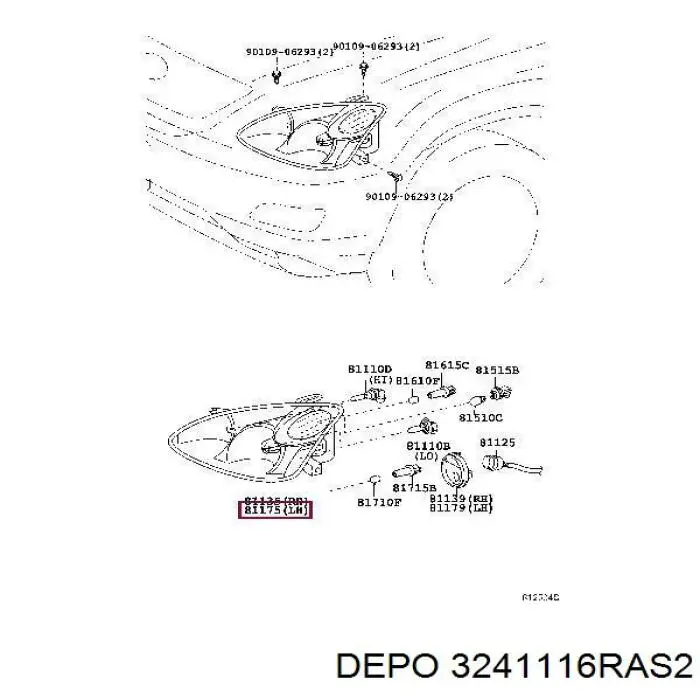 Фара правая Signeda ZTY1109R ціна, від 473.83 USD