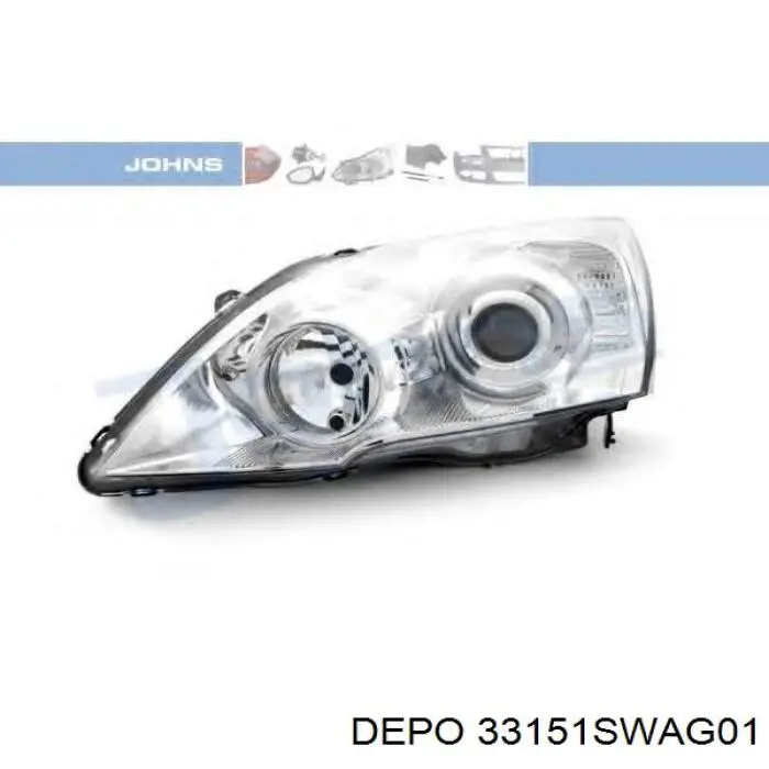 Купити FP3010R3T TYC Фара ліва передня