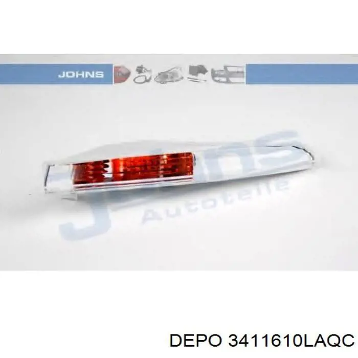 Купити 3411610LAQC Depo/Loro/Abakus Лівий ліхтар покажчика повороту