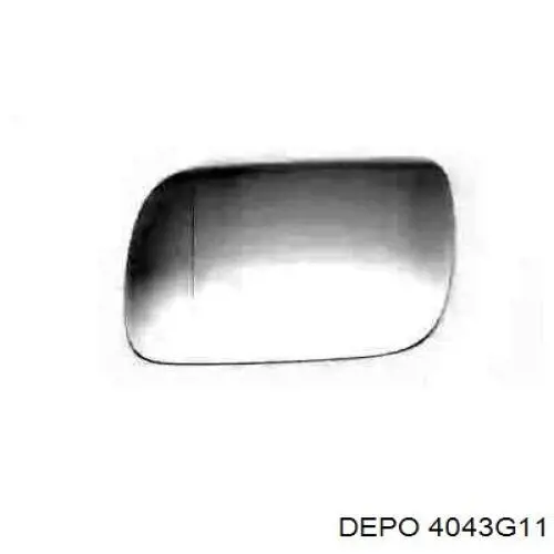 4043G11 Depo/Loro/Abakus Дзеркальний елемент лівого дзеркала заднього виду