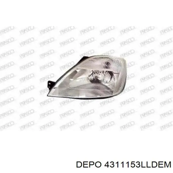 4311153LLDEM Depo/Loro/Abakus Фара дальнього світла в зборі