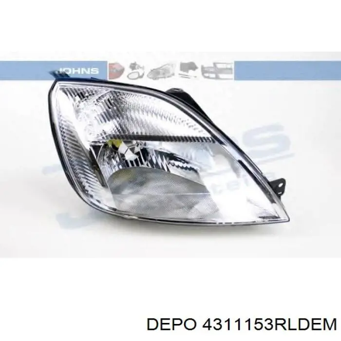 Основна фара - вставка Depo/Loro/Abakus 4311153RLDEM ціна, від 39.90 USD