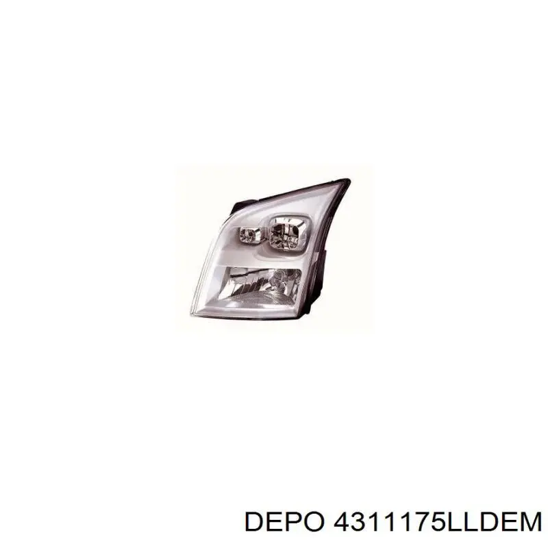 4311175LLDEM Depo/Loro/Abakus Фара дальнього світла в зборі