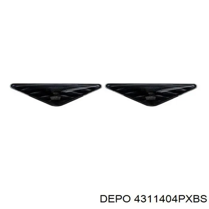 Повторювач повороту на крилі Depo/Loro/Abakus 4311404PXBS ціна, від 16.51 USD