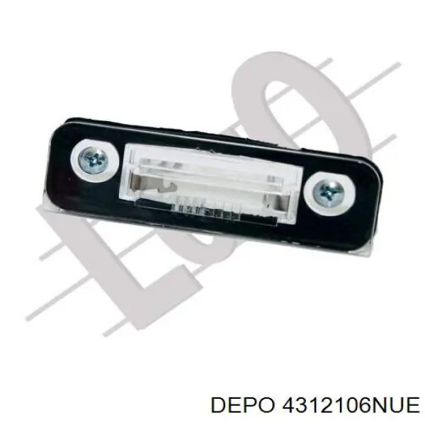 Ліхтар підсвічування заднього номерного знака 4312106NUE Depo/Loro/Abakus