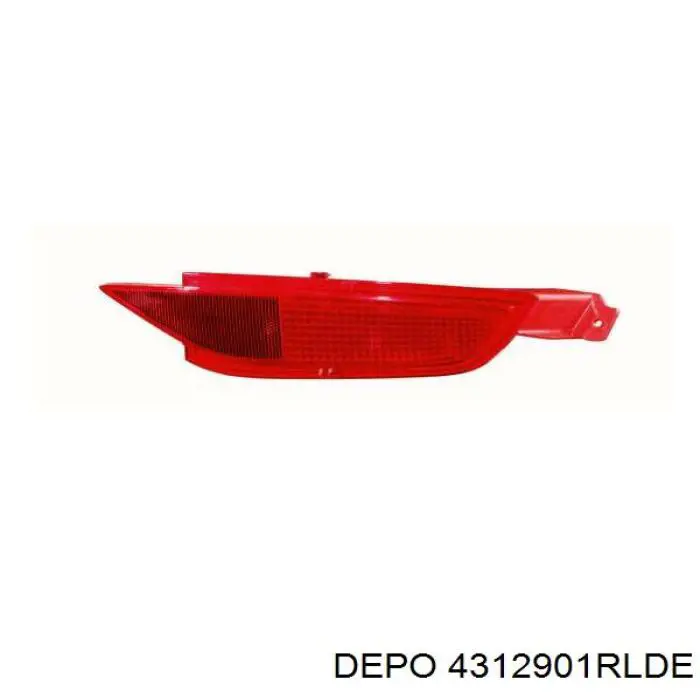 Правий катафот заднього бампера Depo/Loro/Abakus 4312901RLDE ціна, від 8.91 USD