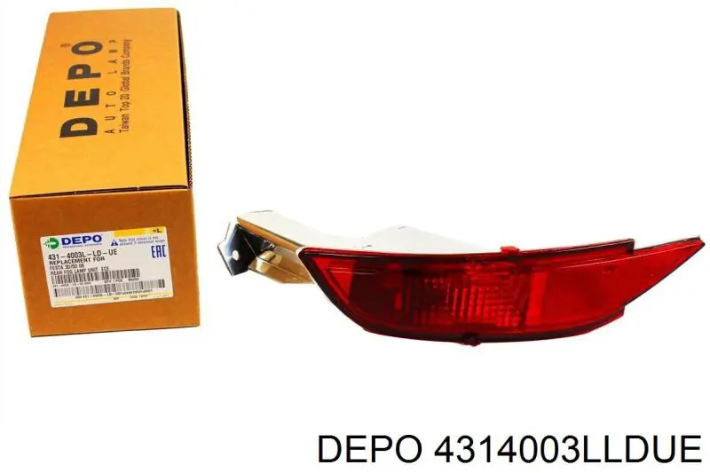 Фара задня, ліва Depo/Loro/Abakus 4314003LLDUE ціна, від 12.43 USD