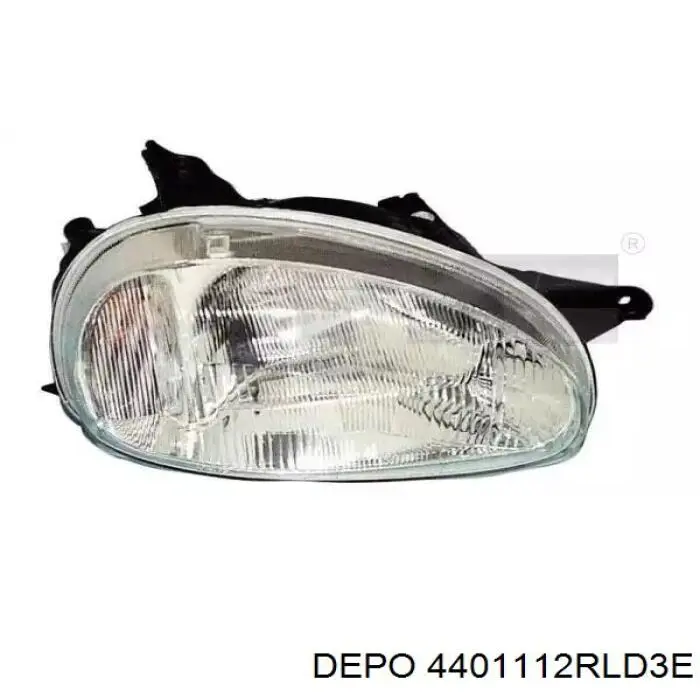 Основна фара - вставка Depo/Loro/Abakus 4401112RLD3E ціна, від 33.27 USD